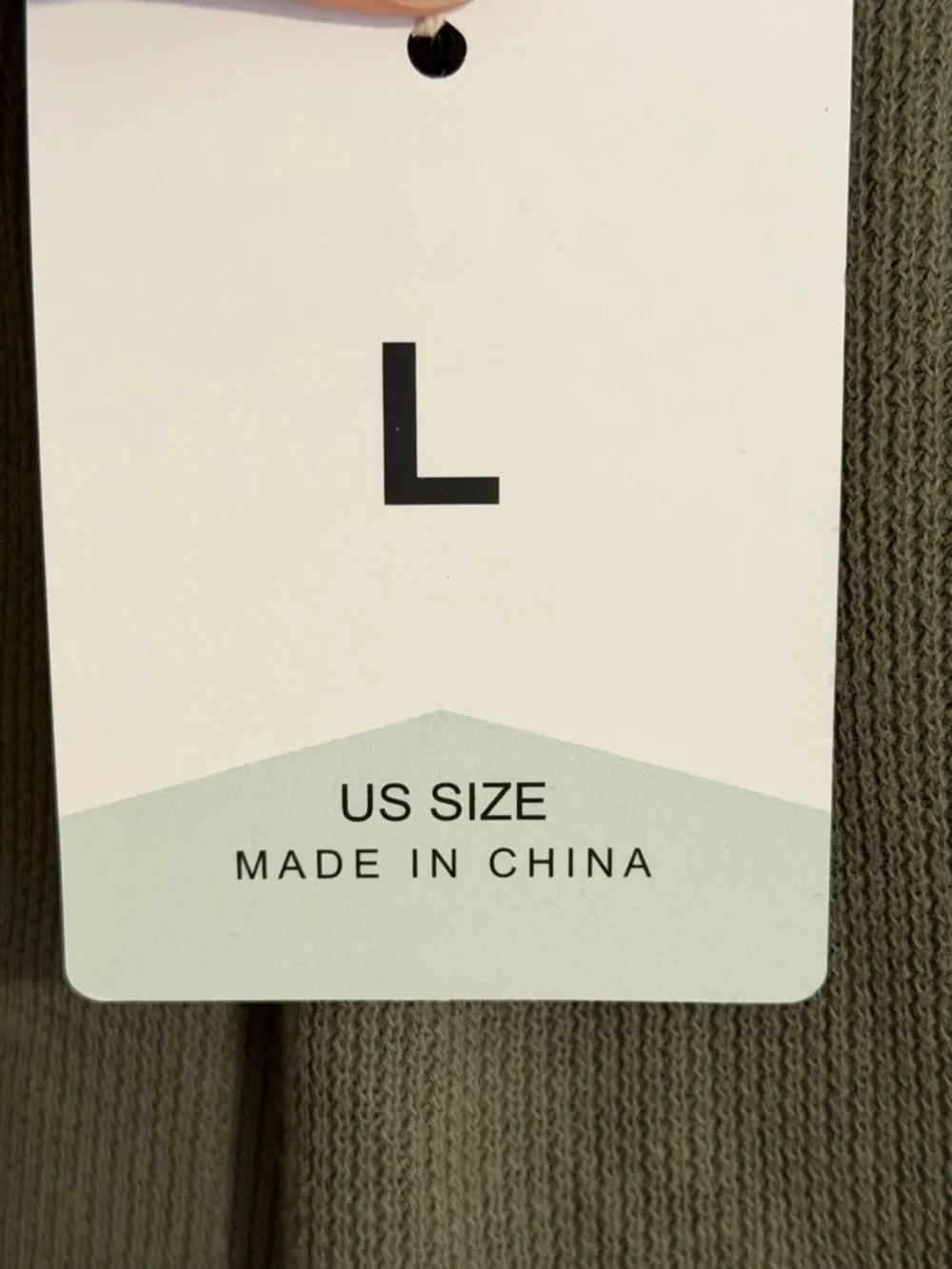 Olive Green Pull-On NWT Pants -L - Picture 5 of 5